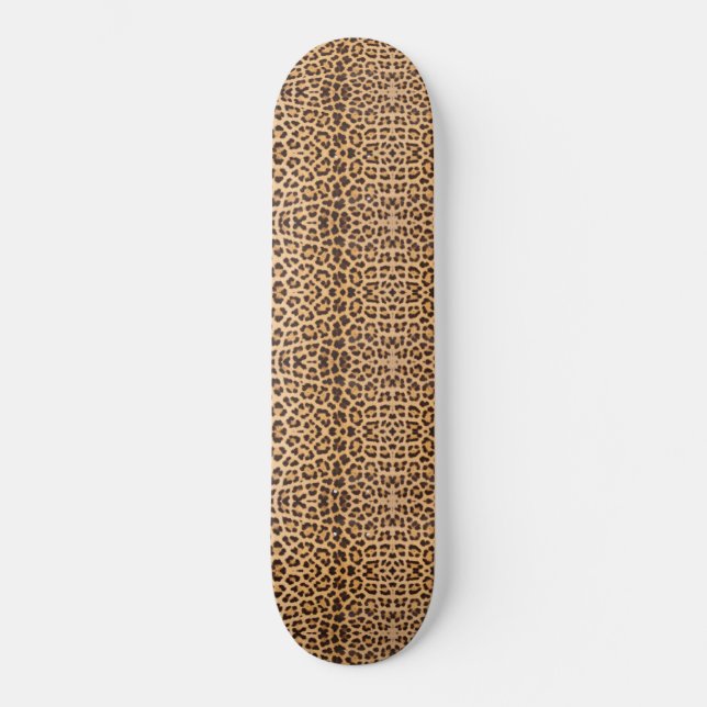 Leopard Skin pattern Skateboard (Vorderseite)