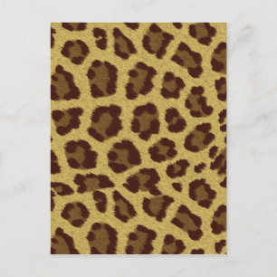 Leopard Skin Postkarte