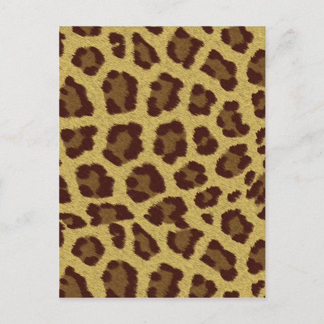 Leopard Skin Postkarte (Vorderseite)
