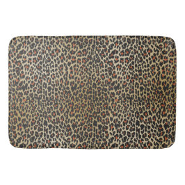 Leopard Skin Print Badematte
