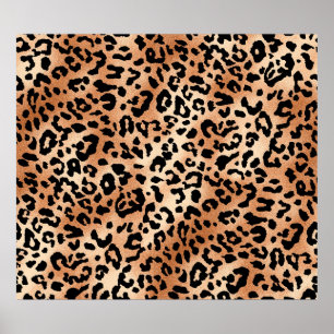 leopard skin. Stylish blouse design with leopard s Poster