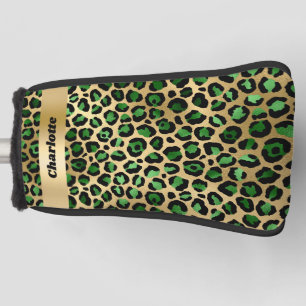 Leopard Smaragdgrüner Gepardenname Golf Headcover