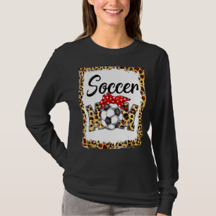 Leopard Soccer Mama Niedlich Mama Leben Fußball Sp T-Shirt