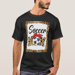 Leopard Soccer Mama Niedlich Mama Leben Fußball Sp T-Shirt