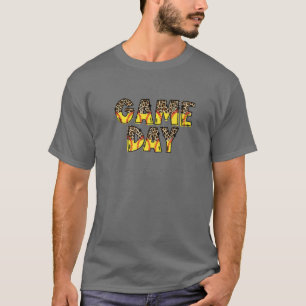 Leopard Softball Game Day Vibes T-Shirt Softball M