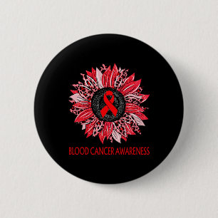 Leopard Sonnenblume Blutkrebs Aufklärungs Roter Ba Button