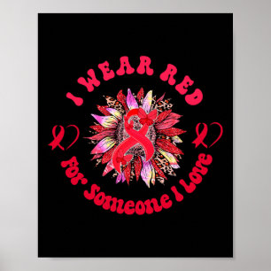 Leopard Sonnenblume Blutkrebs-Bewusstseinsbekleidu Poster
