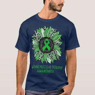 Leopard Sonnenblume Duchenne Muskeldystrophie Awar T-Shirt