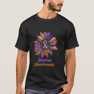 Leopard Sonnenblumen Ekzema Sensibilisierungskampa T-Shirt