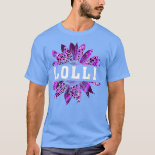 Leopard Sonnenblumen für die Lolli Schwangerschaft T-Shirt