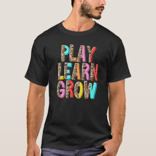Leopard Spiel Lernen Wachsen Lehrer Leben Zurück z T-Shirt