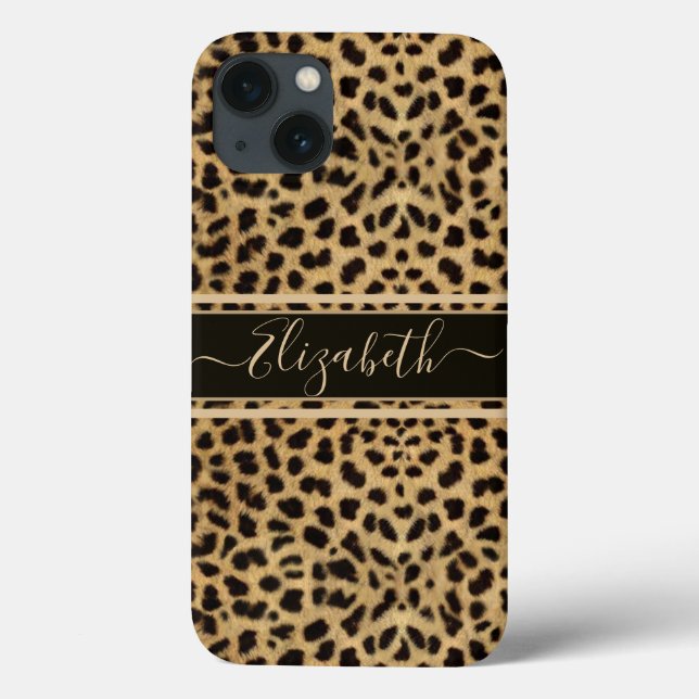 Leopard Spot Skin Print personalisieren Case-Mate iPhone Hülle (Rückseite)