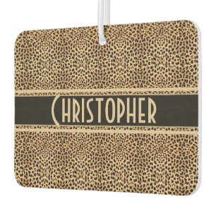 Leopard Spot Skin Print Personalisiert Autolufterfrischer