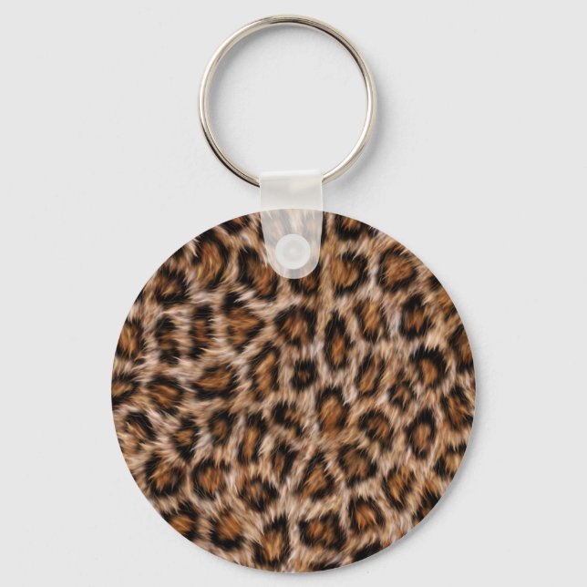 Leopard Spots Fur Jaguar Animal Cat Skin Pattern.j Schlüsselanhänger (Vorderseite)