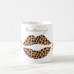 Leopard Spots Lipstick Kiss Thunder_Cove Kaffeetasse