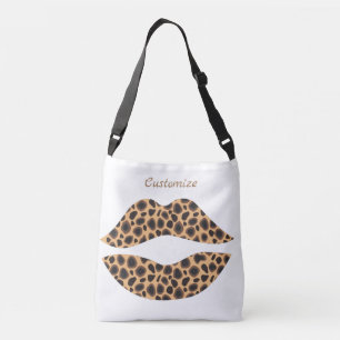 Leopard Spots Lipstick Kiss Thunder_Cove Tragetaschen Mit Langen Trägern