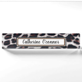 Leopard Spots Namensplakette