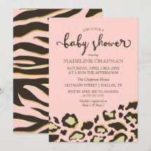 Leopard Spots & Tiger Stripes Babydusche