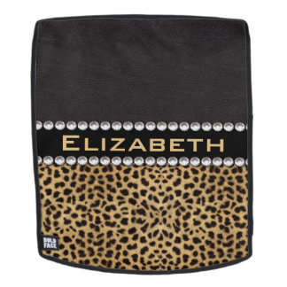 Leopard-Stellen-diamante de Rucksack