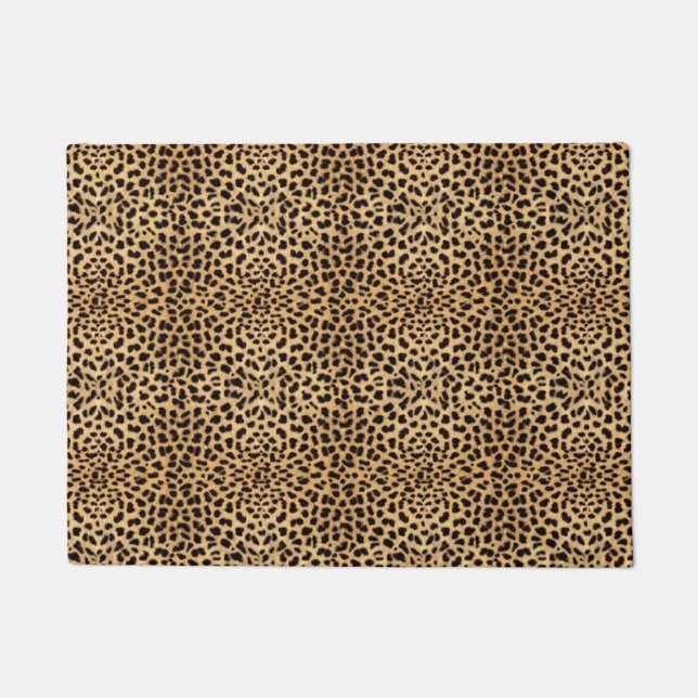 Leopard-Stellen-Haut Fußmatte (Vorderseite)