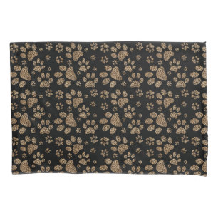 Leopard-Stellen-Tatzen-Drucke Kissenbezug