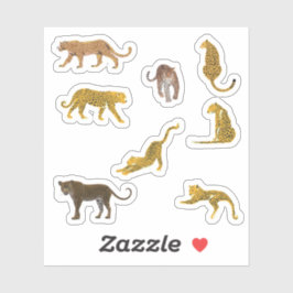 Leopard Stickers Aufkleber