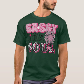 Leopard Sunflower Sassy Little Soul Western Counto T-Shirt