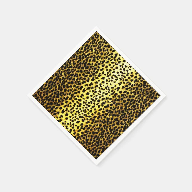 Leopard-Tapete Serviette (Ecke)