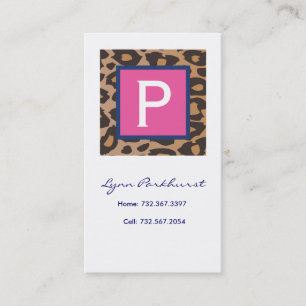 Leopard-Telefonkarte Telefonnummerkarte