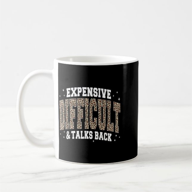 Leopard Teuer Schwierig Widerspricht Kaffeetasse (Links)
