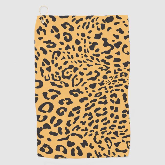 Leopard Texture Golfhandtuch (Vorderseite)