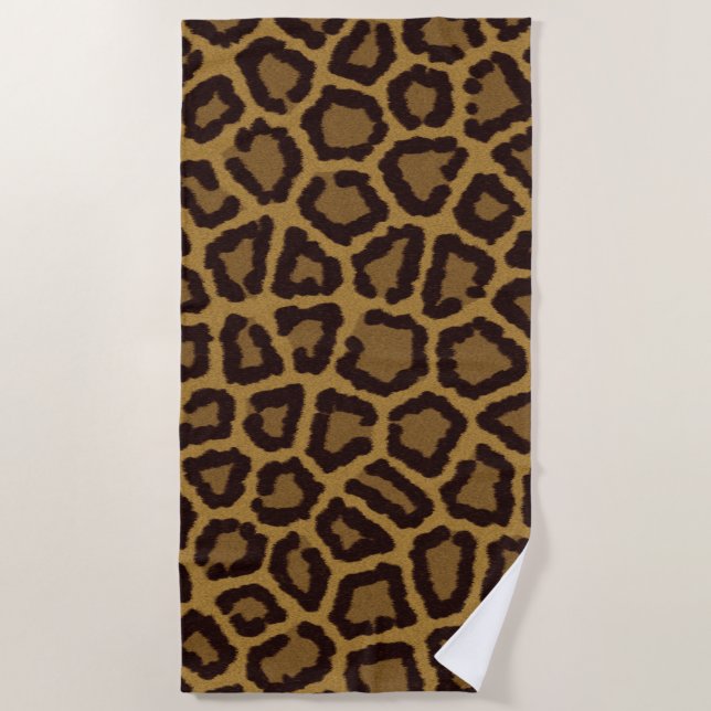 Leopard Texture Strandtuch (Vorderseite)