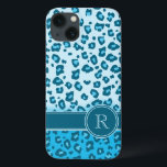 Leopard-Tierabdruck Aqua-Monogramm-Packung title_seo2<br><div class="desc">Ein einzigartiger Leopardruckskoffer in Aqua-Blau-Farben. Personalisieren Sie dieses Element mit Ihrem ersten. Dieses Beispiel lautet: R. Dieses originale einzigartige Muster wurde von Sarah Trett entworfen.</div>