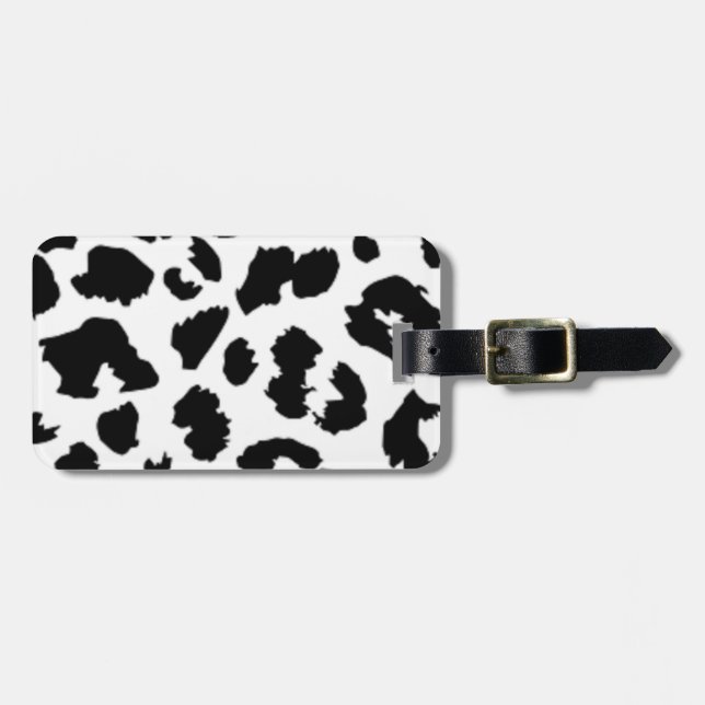 LEOPARD TIERDRUCK GEPÄCKANHÄNGER (Vorderseite horizontal)