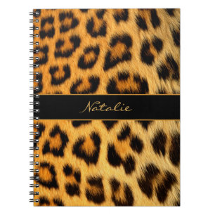 Leopard-Tierdruck-Haut-Muster-Notizbuch Notizblock