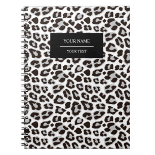 Leopard-Tierdruck-Haut-Muster-Notizbuch Notizblock