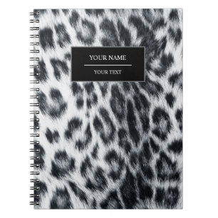 Leopard-Tierdruck-Hautmuster-Notizbuch Notizblock