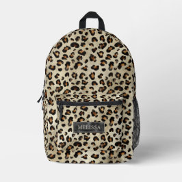 Leopard-Tierdruck Künstlerische Wildkatzenfell-Tex Bedruckter Rucksack