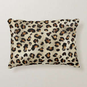 Leopard-Tierdruck Kunstvoller Großkatzenfelltextur Dekokissen