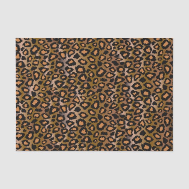 Leopard-Tierdruck-Muster Seidenpapier (Vorderseite)