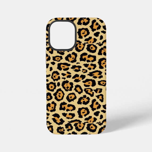 Leopard-Tierdruckmuster iPhone 12 Mini Hülle (Rückseite)