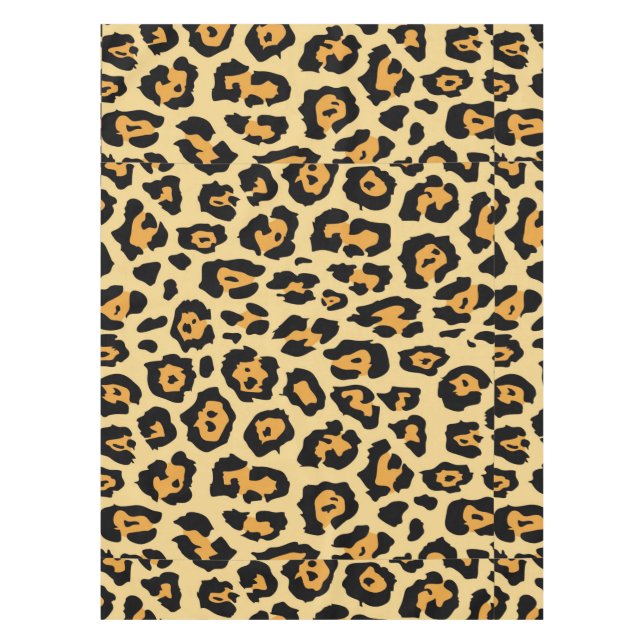 Leopard-Tierdruckmuster Tischdecke (Vorderseite)