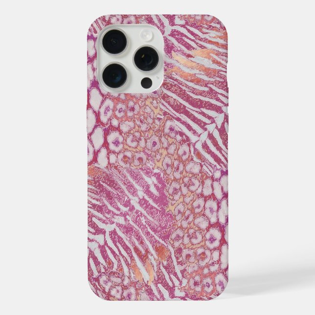 Leopard Tiger Skin trendy iPhone 15 Pro Max Hülle (Rückseite)