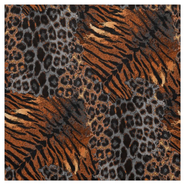 Leopard Tiger Skin trendy Stoff (Muster)