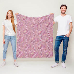 Leopard-Tigerhaut, trendige gepunktete gestreifte Fleecedecke