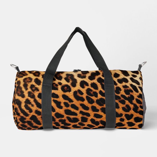 Leopard Trendy Cat Animal Print Collection Duffle Bag (Vorderseite)