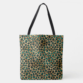 Leopard Türkis Tasche