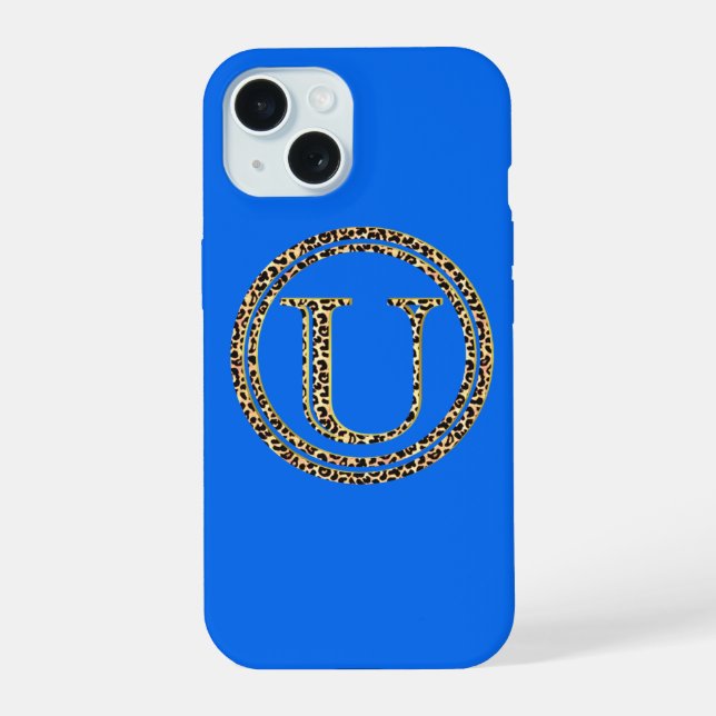 Leopard U iPhone 15 Hülle (Rückseite)