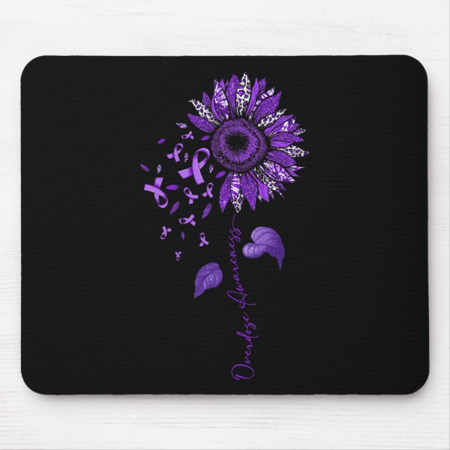Leopard Überdosierung Bewusstsein für Lila Schleim Mousepad (Vorne)