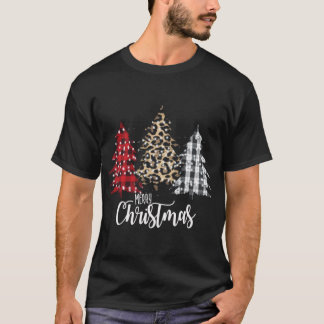 Leopard und Buffalo Kariert Vintage Country Christ T-Shirt